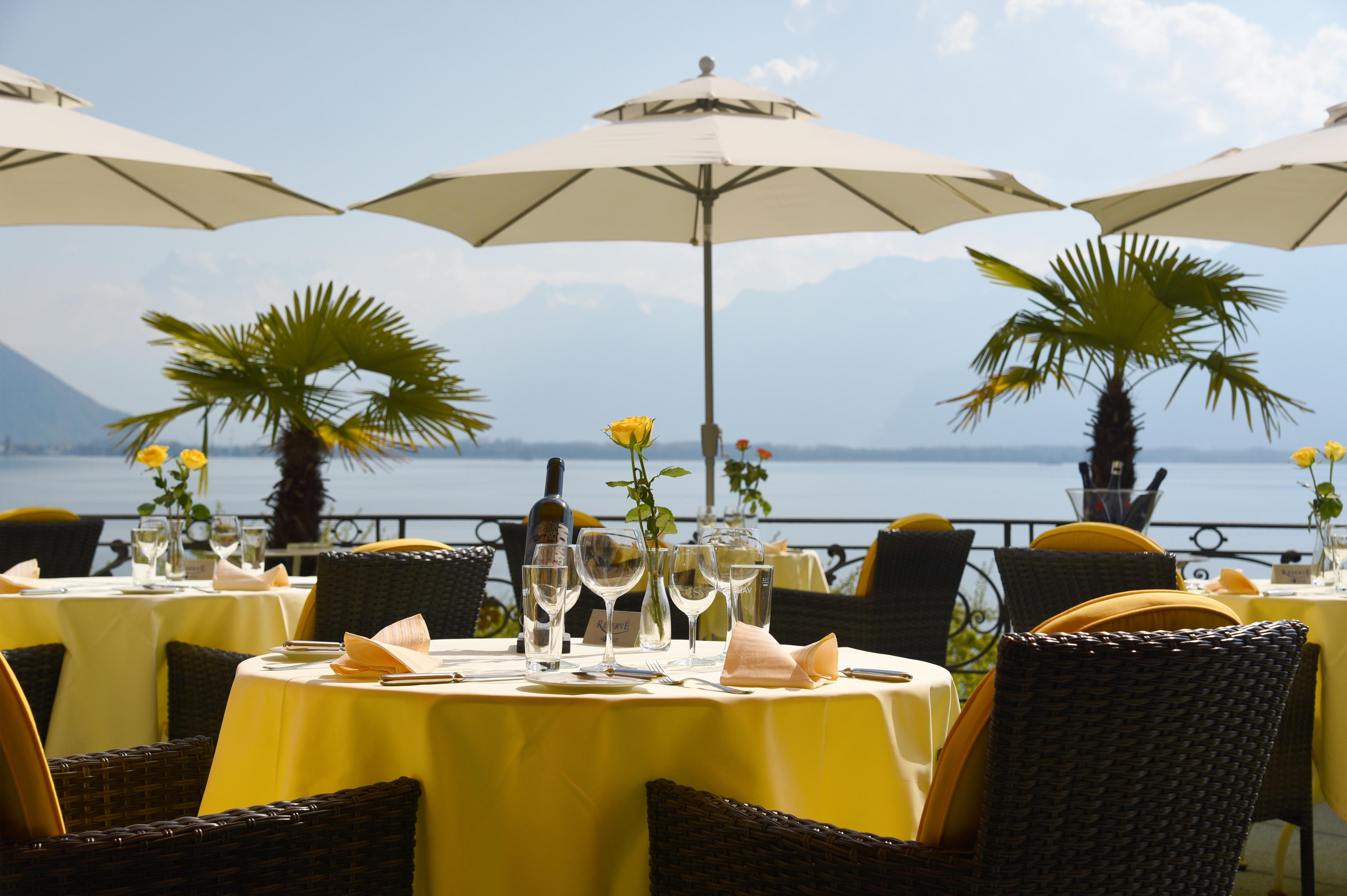 Golf Hotel Rene Capt Montreux Restaurang bild